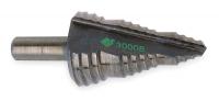 1FAH2 Step Drill Bit, 3 Hole, 3/8 In Thick Step