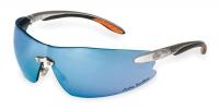 1FBD2 Safety Glasses, Blue Mirror, Scrtch-Rsstnt