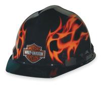 1FBD5 Hard Hat, FrtBrm, Slttd, 6Rtcht, HarleyFlame