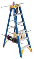 1FCF2 Stepladder, Fiberglass, 6 ft. H, 375 lb Cap