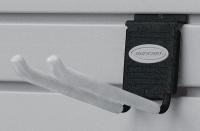 1FEP5 Slat Wall Double Hook, PK 6