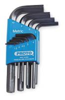 1FX40 Hex Key Set, 1.5 - 10mm, L-Shaped, Short