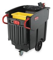 1FYG4 Mobile Waste Collector, Refuse, Black, 120G