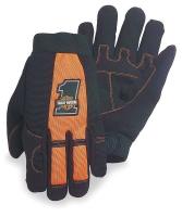 1FYN5 Mechanics Gloves, Black/Orange, M, PR