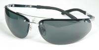 1FYY8 Safety Glasses, Gray, Scratch-Resistant