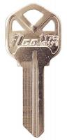 1GAJ9 Key Blank, Brass, Type KW1, PK 10