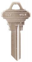 1GAV1 Key Blank, Brass, Type 1145, 5 Pin, PK 50