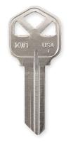 1GAV2 Key Blank, Nickel, Type 1176, 5 Pin, PK 50