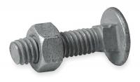 1GBH4 Carriage Bolt w/Nut, 1-1/4 In. L, PK 20