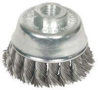 1PAJ6 Knot Cup Brush, 2 3/4 In Dia, 0.0200 Wire