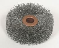 1GBN7 Wire Wheel Brush, 2 Dia, 0.0140 Wire, Steel