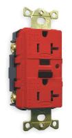 1GBW9 GFCI Receptacle, 20A, Industrial, Red