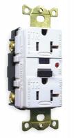 1GBX3 GFCI Receptacle, 20A, Industrial, White