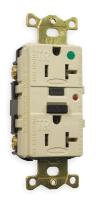 1GBZ3 GFCI Receptacle, 20A, Hospital, Ivory