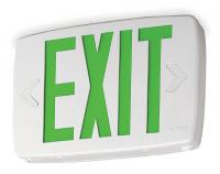 1GC97 Exit Sign, 0.62W, Green, 1 or 2
