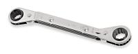 1GG35 Ratcheting Box Wrench, 1/2x9/16, Dbl End