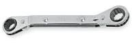 1GG39 Ratcheting Box Wrench, 7/32x9/32, Dbl End