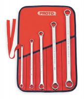 1GG59 Box End Wrench Set, 5/16-7/8 in., 5 Pc