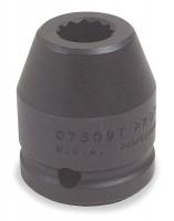 4HD81 Impact Socket, 3/4 Dr, 12 Pt, Std, 1 5/8 In