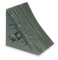 1GUL4 Wheel Chock, 7 In W x 7 3/4 In H, Black