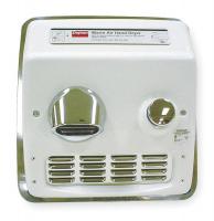 1GVL6 Hand Dryer, Recessed, White, Push Button