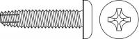1HA32 Screw, Thd Cut, 6-32x1/4 In L, PK100