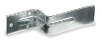 1HEY2 Door Bar Holder, Open End, Bright Zinc