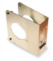 1HEZ4 Protector Plate, Brass, Backset 2 3/8 In