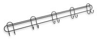 1HEZ7 Coat and Garment Rack, 10 Ends, Black