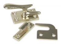 1HGL8 Casement Window Lock, Brass, 1 1/8 In L