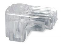 1HHL9 Mirror Clip, Plastic, Length 5/8 In, PK 25