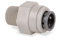 1WRR8 Straight Adapter, 1/4 In Tube OD, PK 10