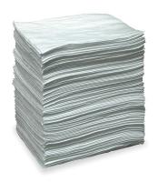1HUA8 Absorbent Pads, 33 gal., 15 In. W, PK 100