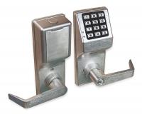 1HWL3 Access Code Lock, Chrome, Lever, 12 Button