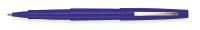1JU61 Felt Tip Pen, Stick, Medium, Blue, PK 12