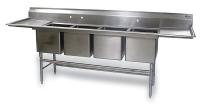 1JYT5 Quadruple Compartment Sink, Floor