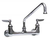 1JYT6 Scullery Faucet, Spout 12 In, Chrome