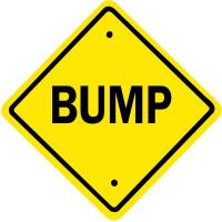 6CFK0 Traffic Sign, 30 x 30In, BK/YEL, Bump, Text
