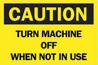 23X255 Machine &amp; Operational Sign