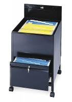 6CGT3 Mobile File Holder, Locking with Draw, Blk