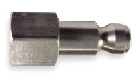 1KEC9 Coupler Plug, 1/4 FNPT, 1/4 Body, SS