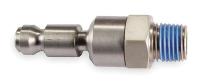 1KED8 Coupler Plug, 1/4 MNPT, 1/4 Body, Swivel