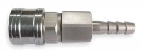 1KEE7 Quick Coupler, 3/8 Barb, 1/4 Body, SS