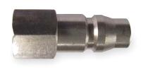 1KEE9 Coupler Plug, 1/4 FNPT, 1/4 Body, Hi Flow