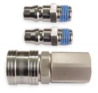 1KEG4 Coupler/Plug Kit, 1/4 NPT, 1/4 In Body