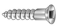 1LA41 Wood Screw, Flat, #8x2 1/2 L, Pk 100
