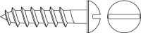 1LB12 Wood Screw, Round, #6x3/4 L, Pk 100