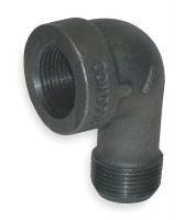 1LBW5 Street Elbow, 90 Deg, Black Iron, 1/2 In