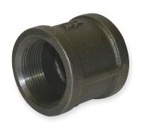 1LBY8 Coupling, Black Malleable Iron, 1 1/4 In