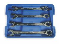 1LCD2 Ratcheting Wrench Set, Metric, 12 pt., 4 PC